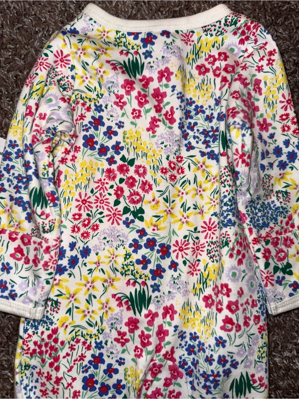 Wonder Nation Baby Girls’ Flower Sleeper